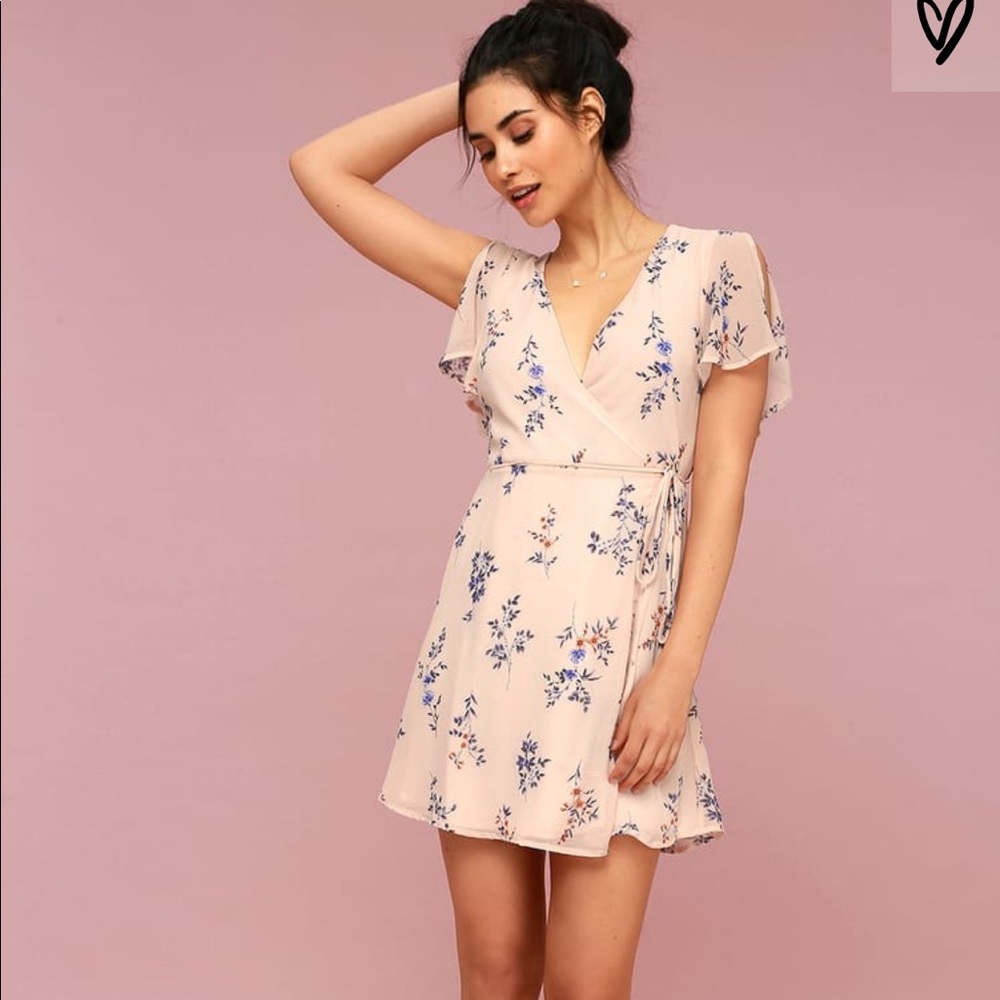 Lulu’s Floral Wrap Dress